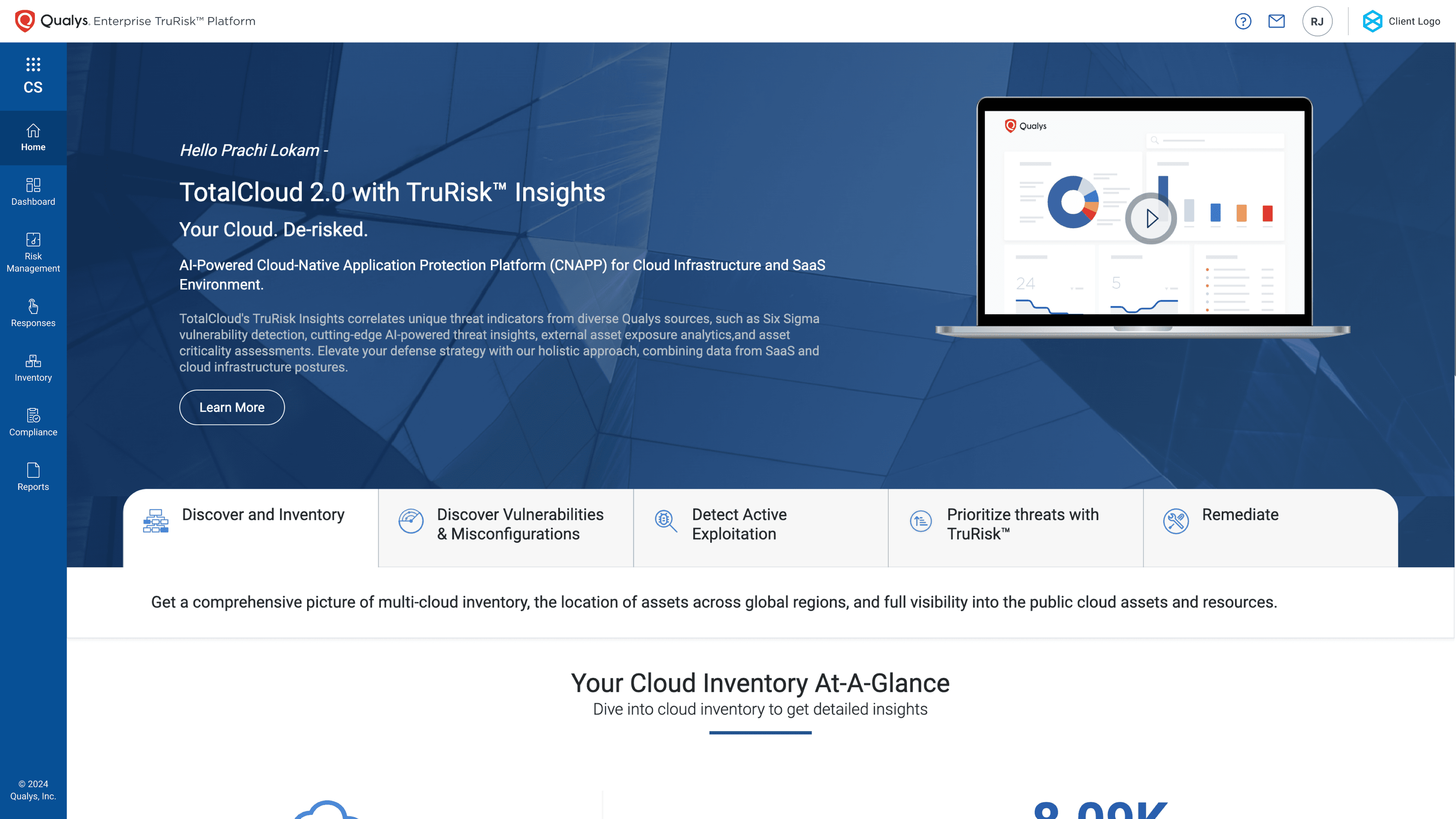 TotalCloud old homepage